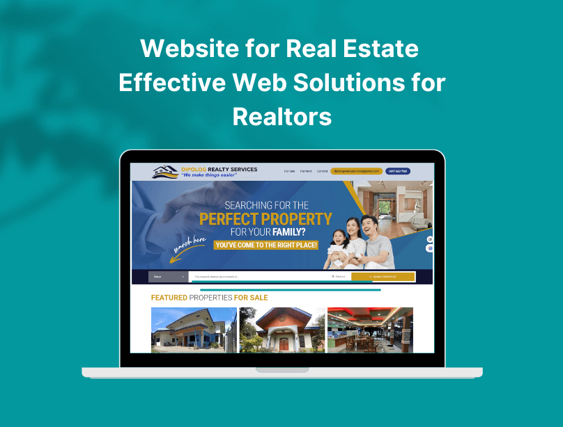 Website for real estate web solution for realtors